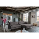 thumbnail of KAWOLA Sofa MALTA Ecksofa Stoff anthrazit mit Kopfstütze Recamiere rechts