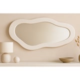 thumbnail of SIT Möbel Espelho | Moldura assimétrica com design ondulado | Gesso branco-limão | L 62 x P 3 x A 120 cm | 14906-10