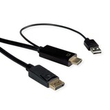 thumbnail of ROLINE HDMI kabel UltraHDTV - DisplayPort, M/M, zwart, 3 m