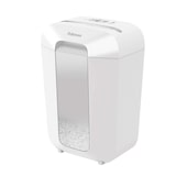 thumbnail of Fellowes Destructora trituradora de papel LX70, corte en partículas, destruye 11 hojas. Papelera 18L, Bloqueo de Seguridad, Color Blanco