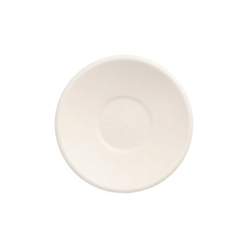 50 Teller Zuckerrohr `pure` rund Ø 9 cm · 1,3 cm weiss `Cella`