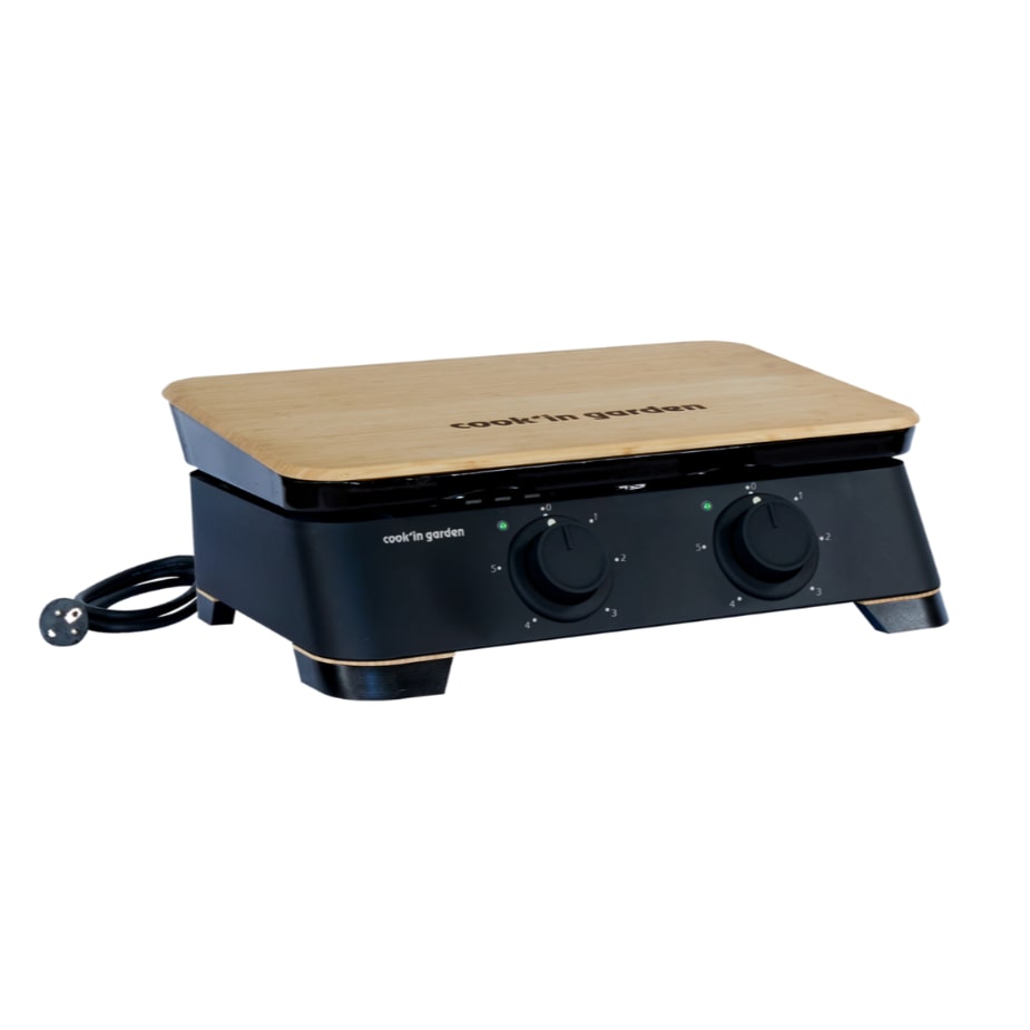 MF - Chapa Elétrica DUNE 60 – 2500 W – Ferro Fundido Esmaltado – Coletor de Gordura – Termostato Ajustável – 10 Pessoas