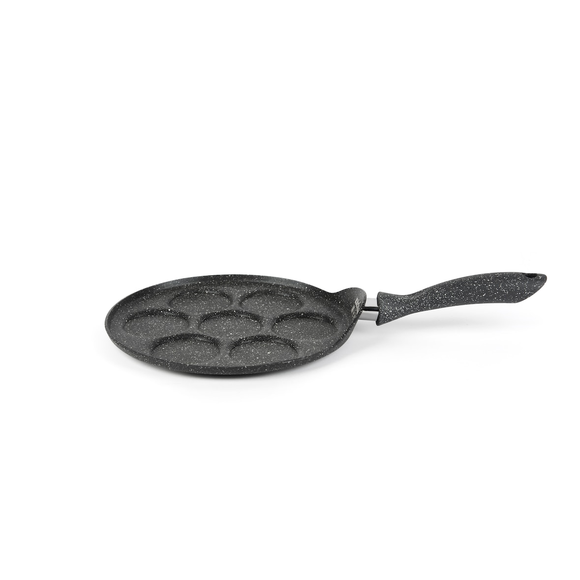 Excelsa Pfanne mit 7 Fächern Disco Cook Aluminium 44,4x26,5x8,5 cm Schwarz