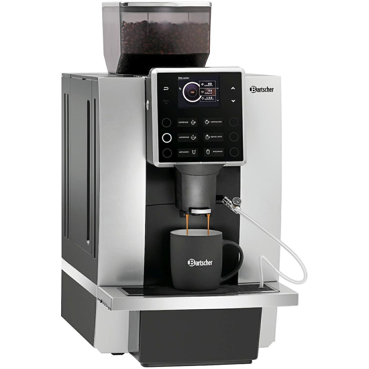 Cafeteira automática profissional KV1 Classic Bartscher 190052, 19 bar, 6 programas