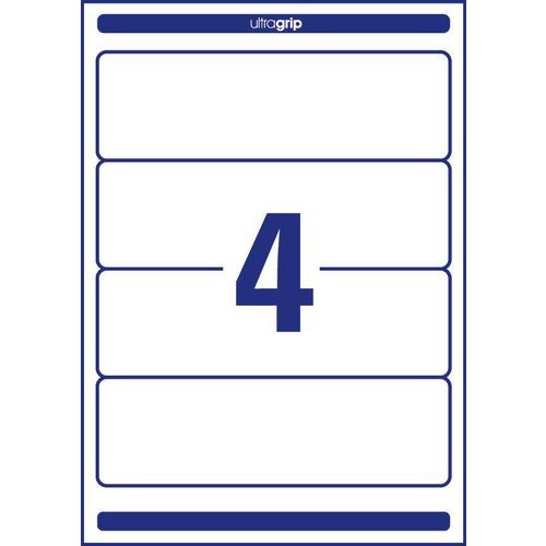 AVERY Zweckform L4761-10 Ordneretiketten DIN A4 Weiß 61 x 192 mm 10 Blatt à 4 Etiketten