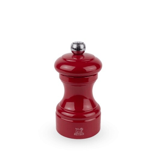 PEUGEOT Salzmühle BISTRO 10cm Passionsrot Buchenholz Lackiert Stahlmahlwerk