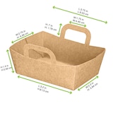 thumbnail of PACKNWOOD - 500u - Mini cesta de cartón kraft 95x70mm H35mm - 210CPANIER