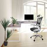 thumbnail of Scrivania angolare / scrivania / tavolo per computer WORKSPACE XL I 180 x 180 cm grigio / bianco hjh OFFICE