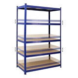 thumbnail of PROREGAL Mega Deal | 4x Schwerlastregal TAURUS | HxBxT 180x120x60 cm | Fachlast 175kg | Blau | Stecksystem Lagerregal Regalsystem 4 Stk.