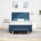 thumbnail of vidaXL Boxspringbett mit Kopfteil Blau 200 x 140 cm Stoff