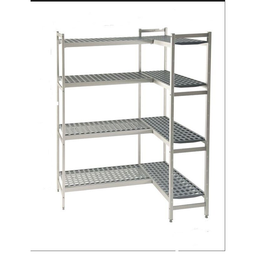 Gastro Aluminium Kühlzellenregal, Regal,Lagerregal 964x370x1680+1305x370x1680mm