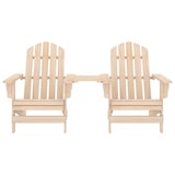 thumbnail of Garten-Adirondack-Stühle mit Teetisch Massivholz Tanne| vidaXL : Farbe - Natur