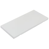 thumbnail of Wandpaneel HWC-P24, wanddecoratie wandplank pegboard, 4 niveaus ophanging 100x50cm FSC® ~ wit