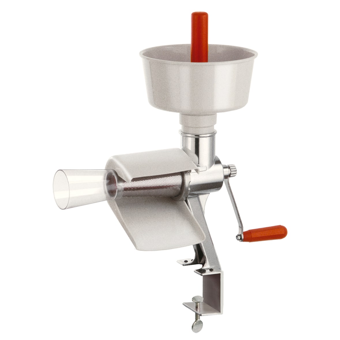 Louis Tellier - Molino a tomates profesional / Extractor De Jugo Manual Modelo Grande - inox y aluminio  - N3031