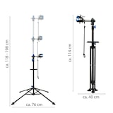 thumbnail of Fahrradmontageständer höhenverstellbar 30 kg Stahl magnetische schwarz