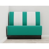 thumbnail of Gastro Sitzbank Americano Retro | Dinerbank Türkis & Weiß | 140 cm breit | Amerikanische Sitzbank