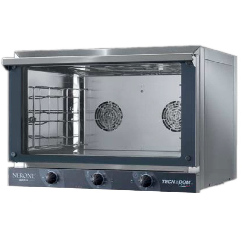 Forno a Convezione Tecnodom FEMG03NEPSV - 3 Teglie 60x40 cm - Elettromeccanico - Porta a ribalta