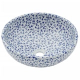 thumbnail of vidaXL Opzetwasbak rond Φ41x14 cm keramiek wit en blauw