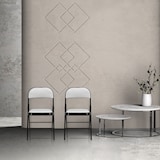 thumbnail of Silla de confidente / silla para visitas / silla plegable TUDELA PU blanco hjh OFFICE