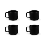 thumbnail of Excelsa set de 4 tazas de té Nordic de stoneware 21 cl negro