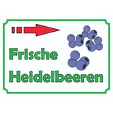 thumbnail of Verkaufsschild Schild Heidelbeeren rechts A1 (594x841mm)