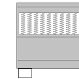 thumbnail of Décoshop26 -Lattenrost auf Beinen Bettgestell mit 160x200 cm Matratze dunkelgrauer Stoff TDL0208060