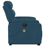 thumbnail of vidaXL Massagesessel mit Aufstehhilfe Elektrisch Blau Samt