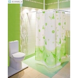 thumbnail of Winkelstange 150x150 cm Überlänge barrierefrei Weiss 2x Deckenhalterungen Badewanne