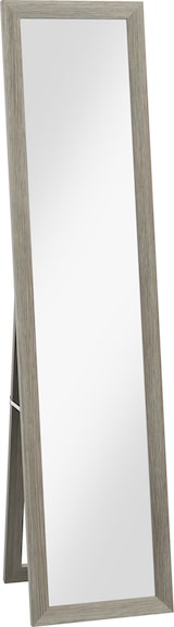 thumbnail of Standspiegel Bodenspiegel Wandspiegel, inkl. Wandbefestigung, Holzoptik, 37 cm x 40 cm x 155 cm, Braun