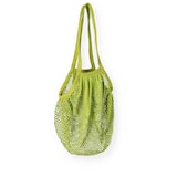 thumbnail of Nette 10 Netztaschen aus Baumwolle grün lange Henkel 380x440mm