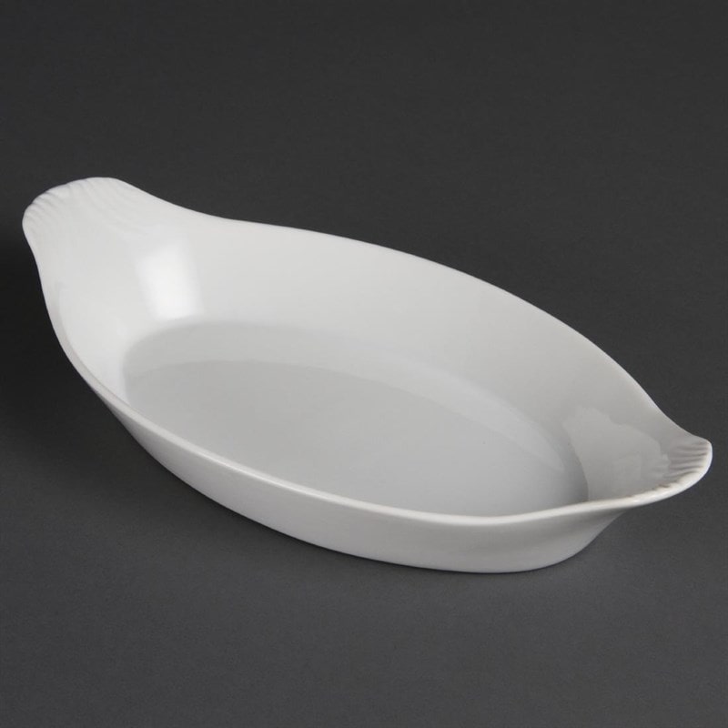 Olympia Whiteware ovale gratineerschalen 29x16,6cm