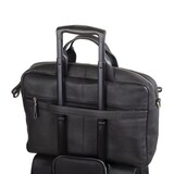 thumbnail of Laptoptasche Leder schwarz 28x41x9,5cm