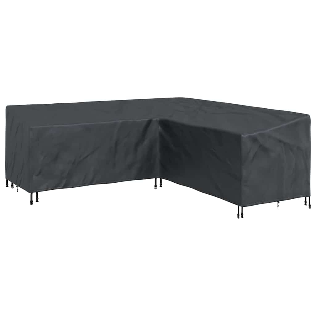 vidaXL Hoes voor tuinmeubelen Zwart 220 x 220 x 80 cm 600D Oxford Stof