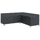 thumbnail of vidaXL Hoes voor tuinmeubelen Zwart 220 x 220 x 80 cm 600D Oxford Stof