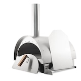 thumbnail of Draagbare houtgestookte pizzaoven van het merk CRU, model CRU30, in roestvrij staal