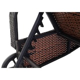 thumbnail of Poly-Rattan Sonnenliege Carrara, Relaxliege Gartenliege Liege, Alu ~ braun, Kissen beige