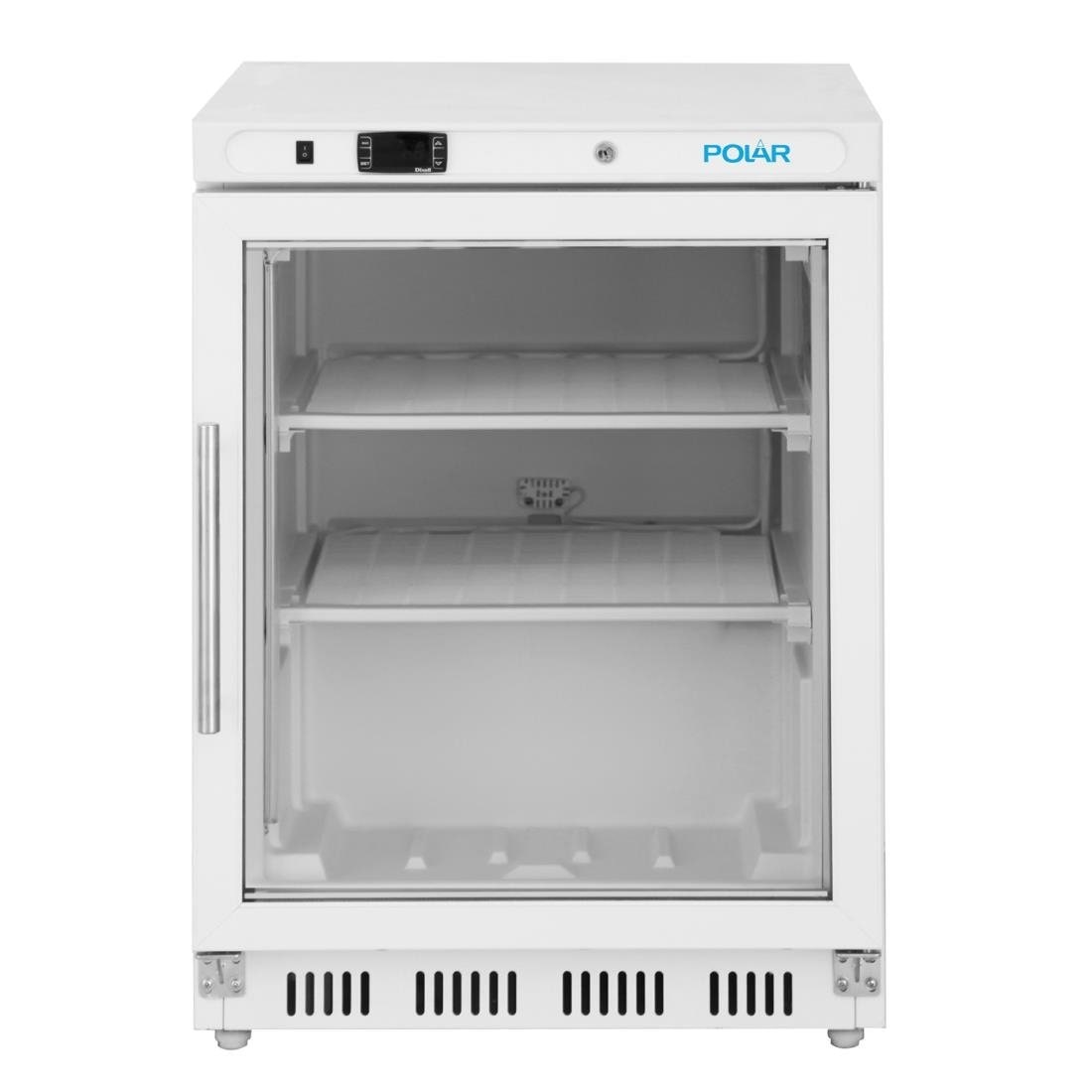 Polar C-serie witte 129L negatieve toonbankvitrine