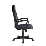 thumbnail of Décoshop26 - Fauteuil de bureau design sportif en synthétique noir maille noir BUR10480
