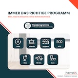 thumbnail of homeX Geschirrspüler 60 cm, Einbau Spülmaschine teilintegrierbar - 14 Maßgedecke, 7 Programme, AquaStop, DWSI601444C