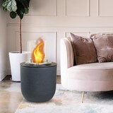 thumbnail of Divina Fire -  Bioethanol-Kamin-Gartenkohlebecken für drinnen und draußen RAFFAELLO Ghisa Grigio d.35 x h55