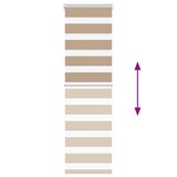 thumbnail of vidaXL Doppelrollo Sandbraun 40x150 cm Stoffbreite 35,9 cm Polyester