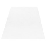 thumbnail of Teppich Kurzflor Uni Modern Waschbar Strapazierfähig Esszimmer Flur OEKO-TEX Weiß 80x150 cm Schadstoffgeprüft – NECKAR von Kadima Design
