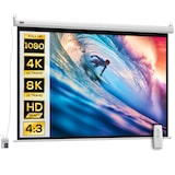 thumbnail of Pantalla del Proyector Eléctrica Portátil Universal 84" 4:3 con Control Remoto