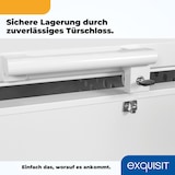 thumbnail of Exquisit Gefriertruhe GT200-HE-041C weiss | Nutzinhalt: 198 L | Schnellgefrieren | 4-Sterne-Gefrieren | Rollen | Standgerät