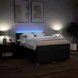 thumbnail of vidaXL Boxspringbett mit Matratze Schwarz 140x200 cm Stoff