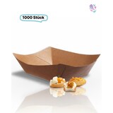 thumbnail of Snack-Schale Fingerfood klein 1000Stk, 400ml, 170x125x45mm, to go, take away, kompostierbare Kartonschiffchen