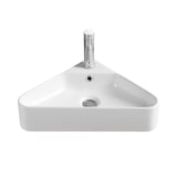 thumbnail of Vasque d'angle à poser en céramique blanche 42,5 cm MARGAUX