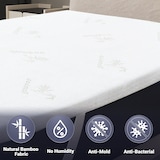 thumbnail of The White Stone Topper 100 x 200 cm | Correttore Materasso Ergonomico | Imbottitura in Ovatta Soft | Altezza 5 cm | Tessuto Traspirante e Antiacaro