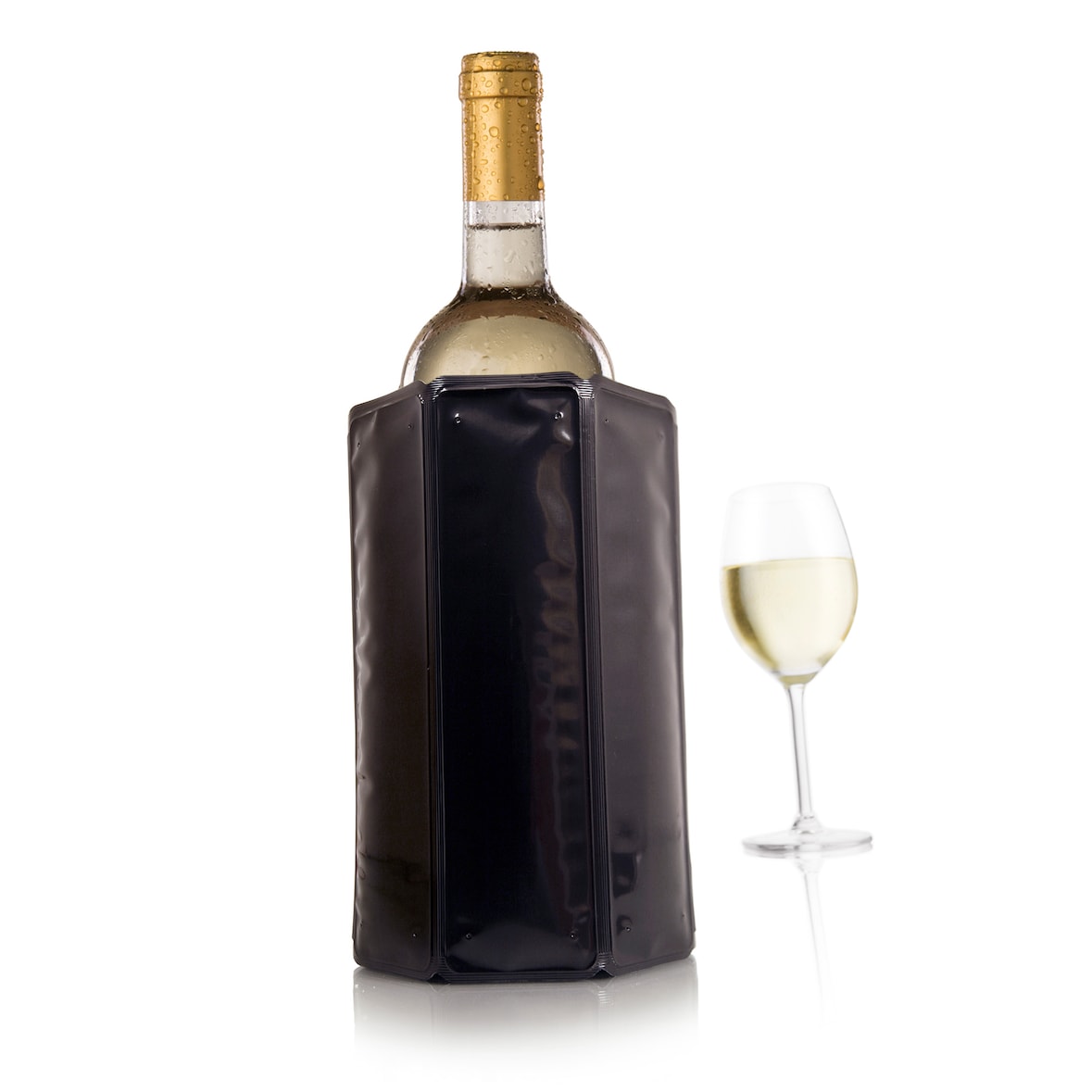Vacuvin Refroidisseur de vin flexible en pvc noir
