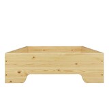 thumbnail of Kastenbett Jugend Bett, Holz-Bett 90x200 Massivholz Kiefer mit Rollrost Matratze 60.56-09M